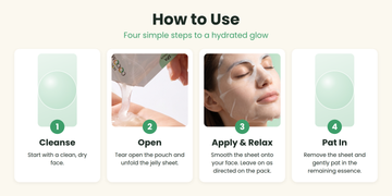 How to use BIOHD SKIN sheet masks banner