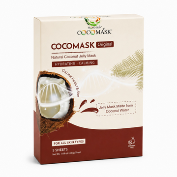 BIOHD SKIN COCOMASK Original Coconut Jelly Face Mask, Aloe & Coconut Water, Cooling Hydrating Facial Mask, K-Beauty Self Care, 1.69 oz