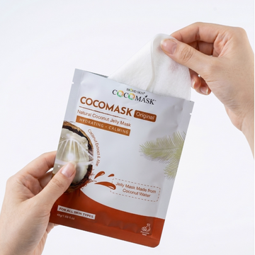 BIOHD SKIN COCOMASK Original Coconut Jelly Face Mask, Aloe & Coconut Water, Cooling Hydrating Facial Mask, K-Beauty Self Care, 1.69 oz
