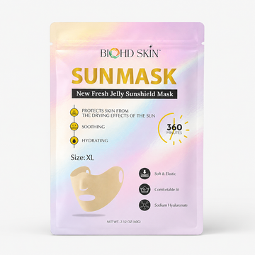 SUNMASK Jelly Outdoor Face Cover with Hydrating Essence – Golf, Tennis, Cycling (Size XL)