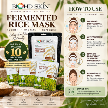 BIOHD SKIN fermented rice sheet mask product detail