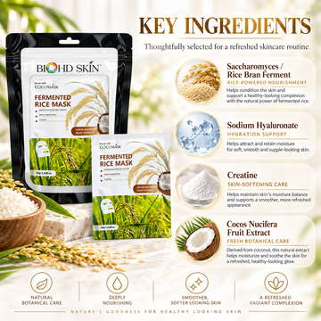 COCOMASK fermented rice mask coconut fruit extract K-beauty sheet mask