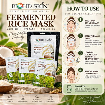 COCOMASK fermented rice sheet mask pouches