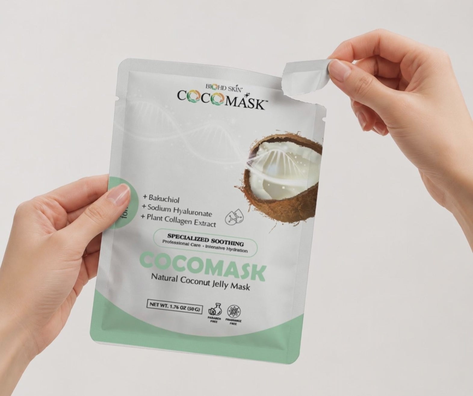 BIOHD SKIN coconut jelly face mask video 4